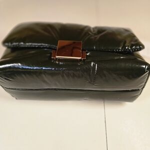 a new day Black Crossbody Bag with Gold Clasp